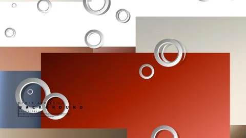 Ring abstract rectangular background with drop shadow. Vector illustration, w イラスト素材
