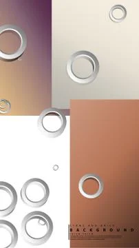 Ring abstract rectangular background with drop shadow. Vector illustration, w 스톡 일러스트