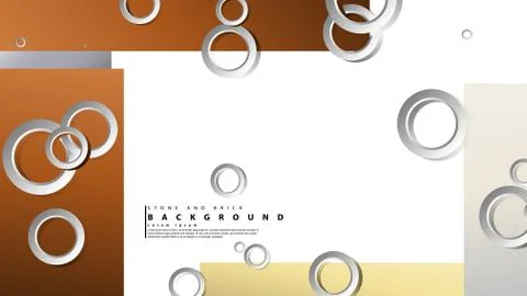 Ring abstract rectangular background with drop shadow. Vector illustration, w 스톡 일러스트