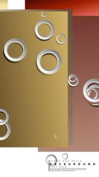 Ring abstract rectangular background with drop shadow. Vector illustration, w 스톡 일러스트