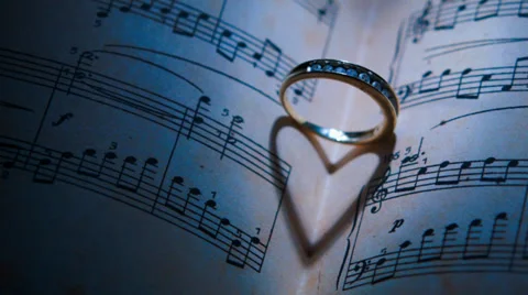 Ring and notes Stock Footage 32931299