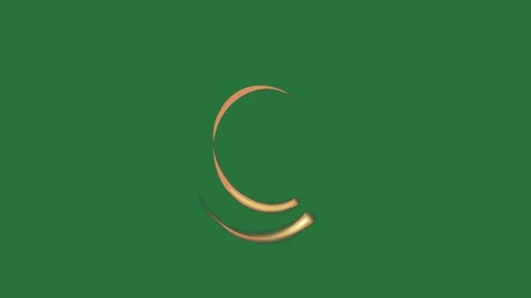 Ring Animated On Green Screen Chroma Key Background Stock Footage 338016053