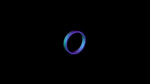 Ring Animation with black background. Ring motion graphics. Video stock 284707793