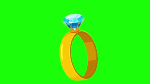 Ring animation on green background Stock Footage 329970076
