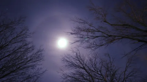 Ring around the Moon Video stock 42527231
