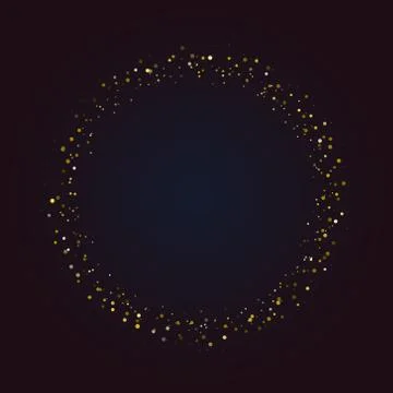 Ring of asteroids frame Stock Illustration