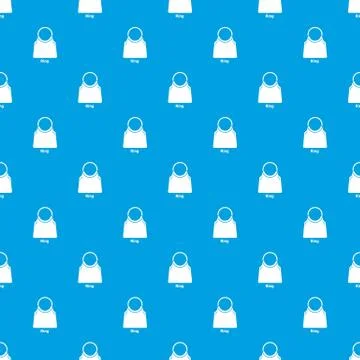 Ring bag pattern seamless blue Stock Illustration