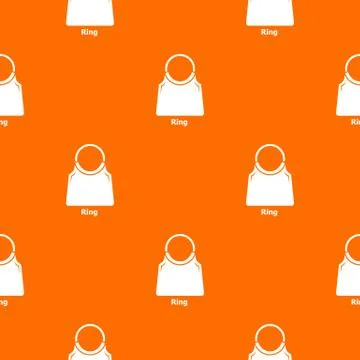 Ring bag pattern vector orange Illustrazione stock