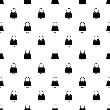 Ring bag pattern vector seamless Illustrazione stock