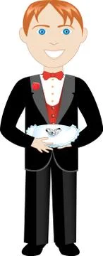 Ring Bearer Stock Illustration