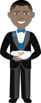 Ring Bearer Stock Illustration