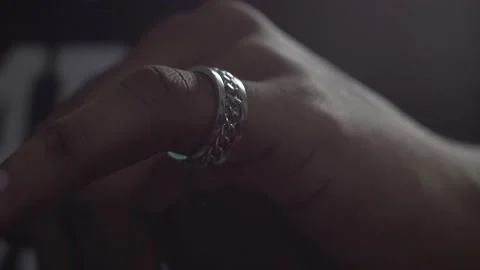 Ring being Put on Finger Stock Footage 157942380