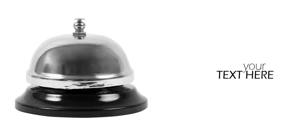 Ring bell with the copy space Stock Photos