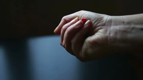 A ring bell hold in hands, decoration for christmas tree Stock-Footage 58194433