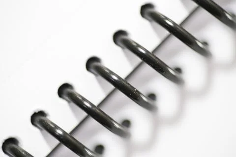 Ring binder background macro - close up ring binder Stock Photos