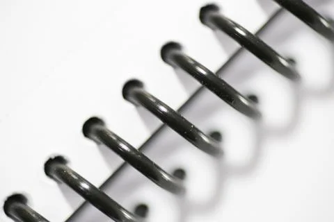 Ring binder background macro - close up ring binder Stock Photos