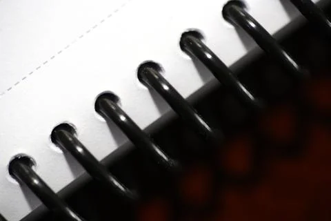 Ring binder background macro - close up ring binder Stock Photos