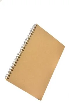 Ring binder book or notebook isolated on white Stock Photos