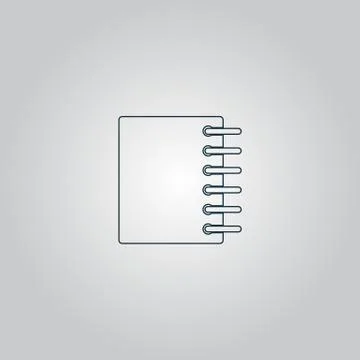 Ring binder calendar notepad - Vector icon isolated イラスト素材