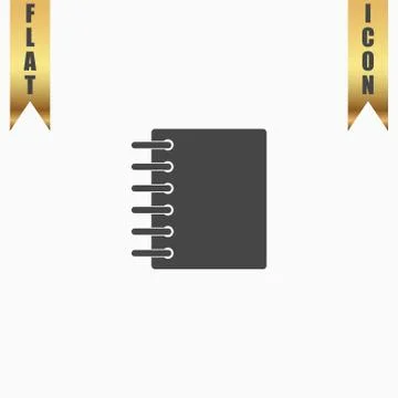 Ring binder calendar notepad - Vector icon isolated イラスト素材
