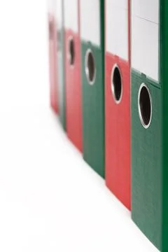 Ring binder closeup Stock Photos