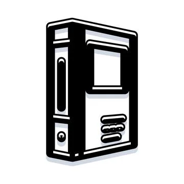 Ring binder stationery organizing documents and files Stock Illustration