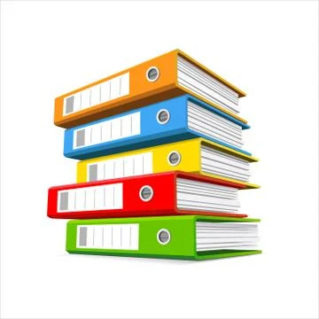 Ring Binders Stock Illustration