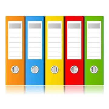 Ring binders Stock Illustration