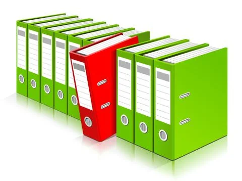 Ring binders Stock Illustration