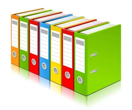 Ring binders Stock Illustration