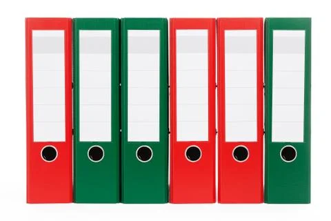 Ring binders in a row Stock Photos