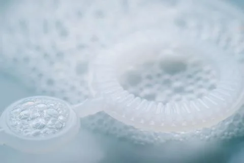 Ring for blowing bubbles. soap bubble toy Stock Photos