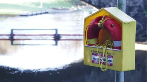 Ring bouy Video stock 168314281