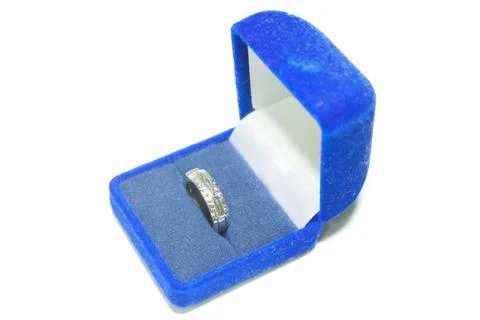 Ring box isolate Stock Photos