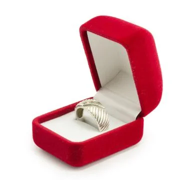 Ring in the box Stock Photos