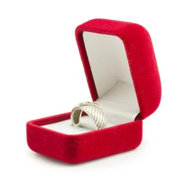 Ring in the box Stock Photos