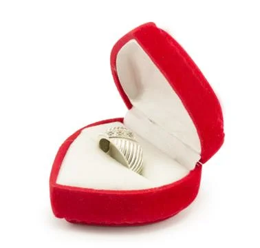 Ring in the box Stock Photos