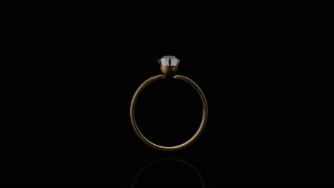 Ring with brilliant turns on itself animation Stock Footage 238927950