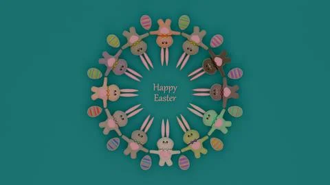 Ring of Bunnies: An Easter Special Stock Illustration