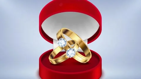 Ring ceremony template Stock Footage 136878785