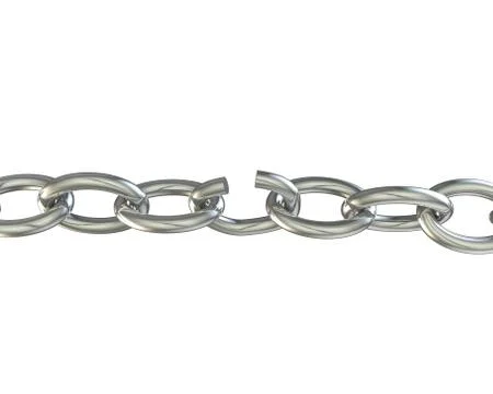 Ring chain exploded due to the high voltage Stock Illustration