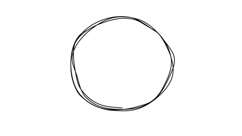 Ring Circle Doodle Scribble Animation Sketch Stock Footage 139836283