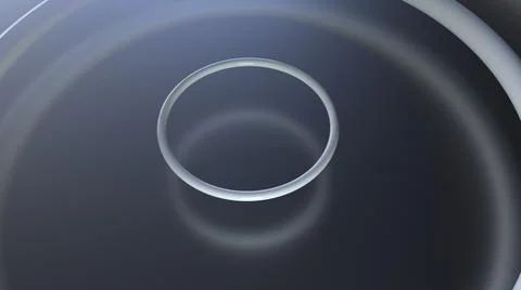 Ring in circle with reflection. Illustrazione stock