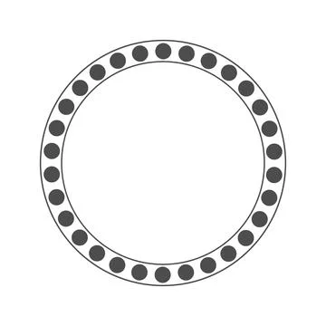 Ring of circles. Vector illustration for design Stock Illustration