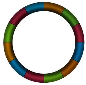 Ring of colors Stock Illustration