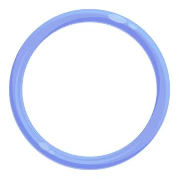 Ring contraception icon cartoon vector. Female control Illustrazione stock