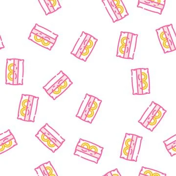 Ring cushion vector seamless pattern Illustrazione stock