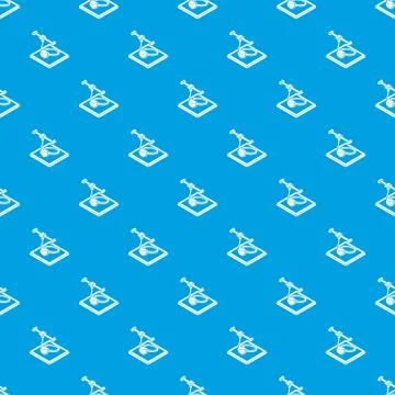 Ring d printing pattern vector seamless blue Stock Illustration