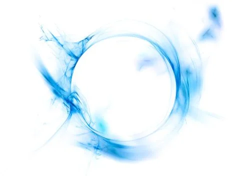 Ring of a dark blue smoke Stock Illustration