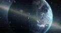 Ring of debris around Earth. 4k or 4k+ Resolution